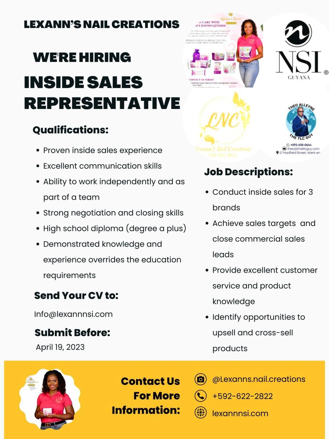 Help Wanted: Inside Sales Representative