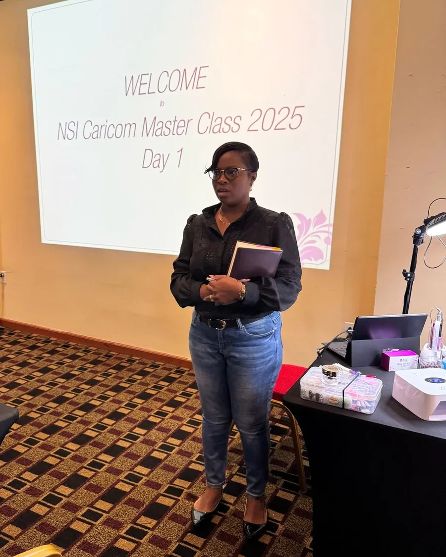 Lexann McPhoy, Silver Level Global Educator, teaching at the LNC Professional Caricom Masterclass in Georgetown